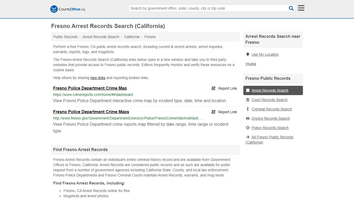 Arrest Records Search - Fresno, CA (Arrests & Mugshots)
