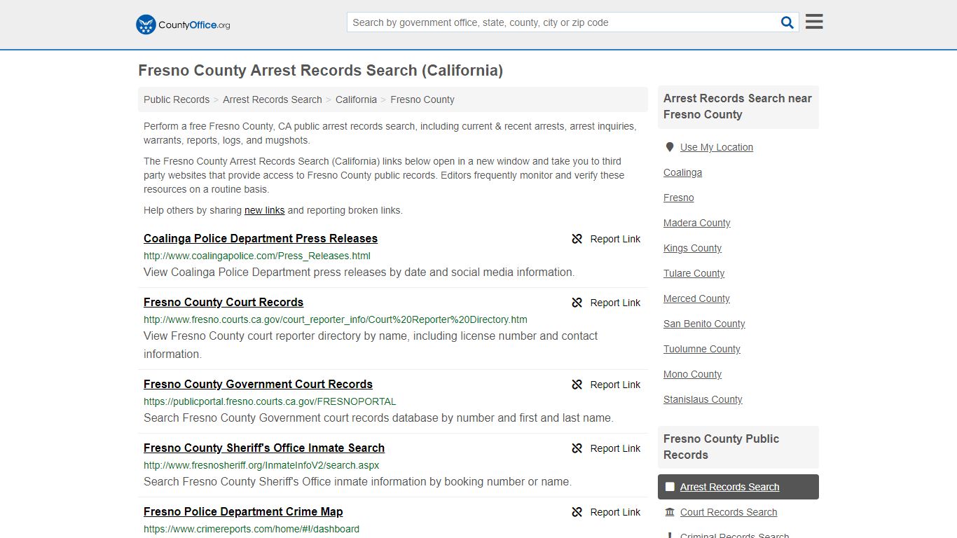 Arrest Records Search - Fresno County, CA (Arrests & Mugshots)